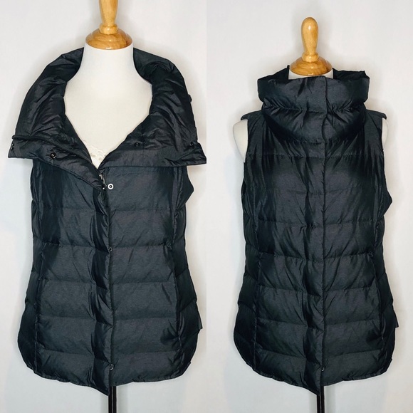 Eileen Fisher Jackets & Blazers - Eileen Fisher Gray Down/Feather Puffer Vest pm